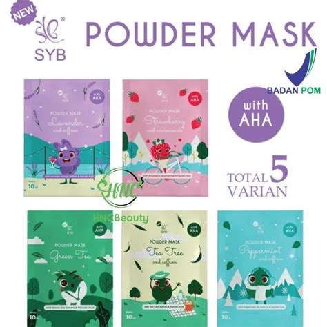 Jual Syb Powder Mask Gr Sachet Masker Bubuk Organik Face Mask