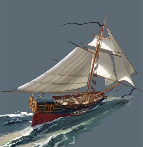 Sloop Sailing Ship