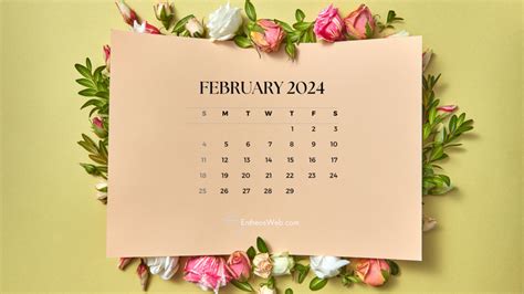 February 2024 Calendar Desktop Wallpapers Entheosweb