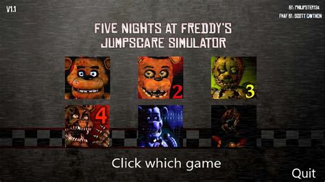 Five Nights At Freddys 1 6 All Jumpscares Simulator Fnaf 2021 Youtube