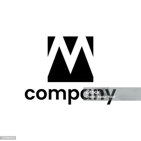 Letter M Square Symbol Design Stock Illustration - Download Image Now - Abstract, Advertisement ...