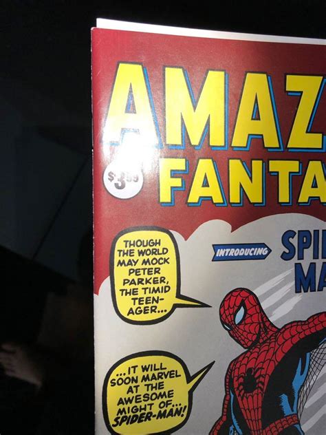 Amazing Fantasy Marvel Spider Man Lee Ditko Facsimile