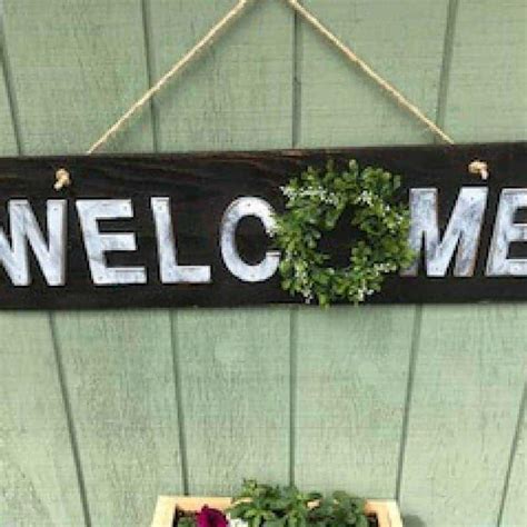 rustic-welcome-outdoor-sign-compressor | Pampered Chicken Mama: Raising ...