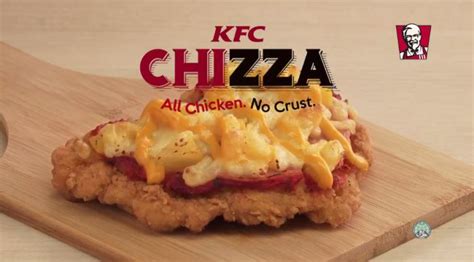 Kfc Introduces The ‘chizza ’ A Personal Pizza With Fried Chicken As The Crust