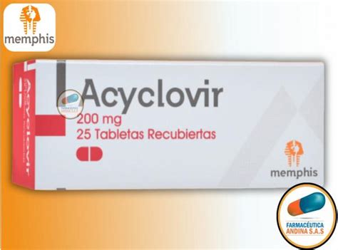 Aciclovir Mg Caja X Tabletas Acyclovir Memphis