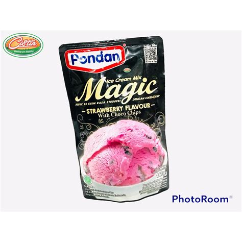 Jual PONDAN ICE CREAM MAGIC STRAWBERRY 160G Shopee Indonesia