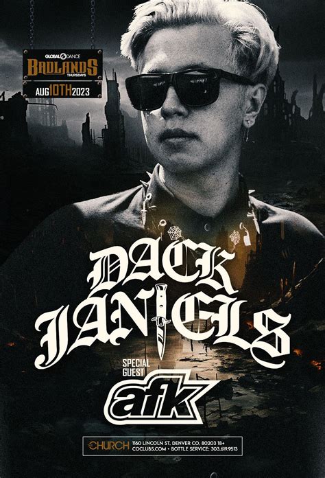 Dack Janiels AFK Tickets At The Church Nightclub In Denver By The