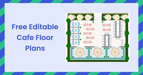 Free Editable Cafe Floor Plans EdrawMax Online