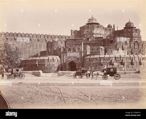 Red Fort, Delhi, India, 1860s-70s Stock Photo - Alamy