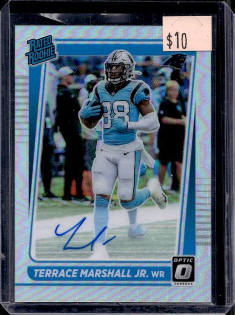 Donruss Optic Terrace Marshall Jr Holo Prizm Rated Rookie Auto Rc