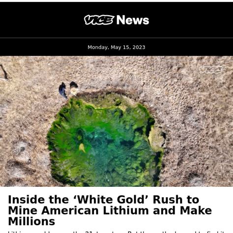 Inside the “white gold” rush to make millions mining lithium - VICE