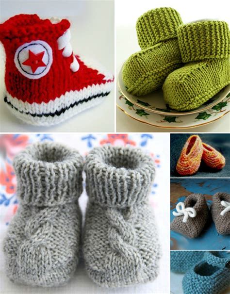 Amazing Knitting: 10 Free Knitting Patterns For Baby Shoes