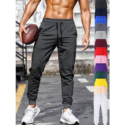 Homme Joggings Pantalon Jogging Pantalon Jogger Poche Cordon Couleur