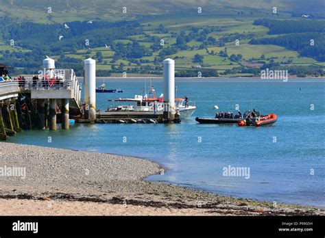 Columns On The Floating Pontoon And Landing Stage At Beaumaris Pier