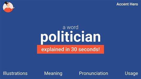 Politician Meaning And Pronunciation Youtube