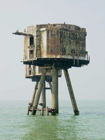 Maunsell Sea Fort Pinned For The View Of The Size Difference Between