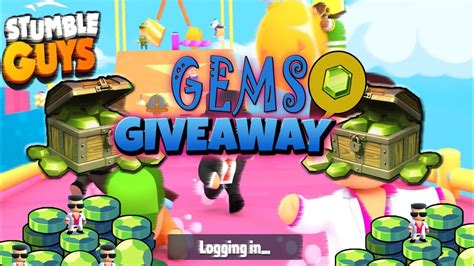 Stumble Guys Gems Giveaway 2000 Gems Giveaway Free Gems Giveaway