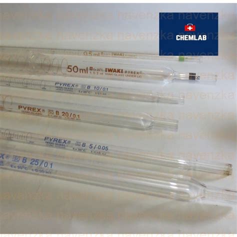 Jual Pipet Ukur 5ml Pipette Class B IWAKI Shopee Indonesia