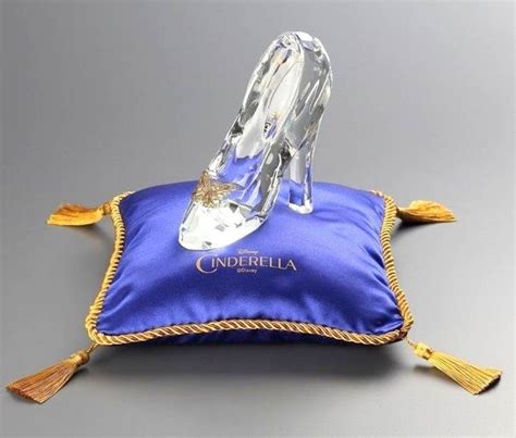 Offer Disney Cinderella Glass Shoes Slipper With Cushion For T