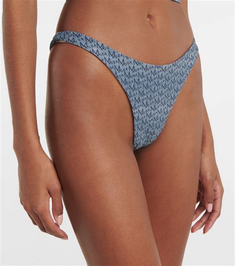 Logo Bikini Bottoms In Blue Magda Butrym Mytheresa