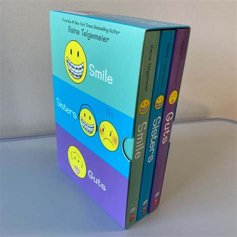 Smile Sisters Guts Book Set By Raina Telgemeier S