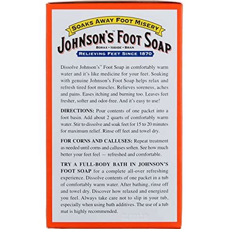 Johnsons Foot Soap Powder 8 Packets