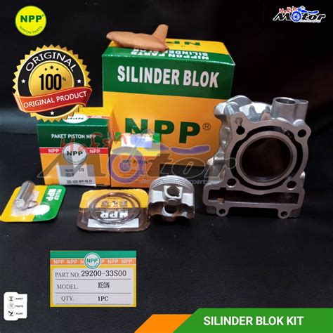 Blok Boring Silinder Cylinder Seher Piston Kit Set Yamaha XEON 33S