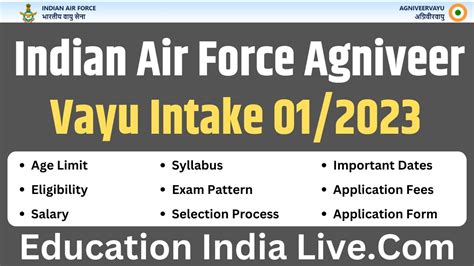 Indian Airforce Agniveer Recruitment 2022 Agniveer Vayu Age Limit