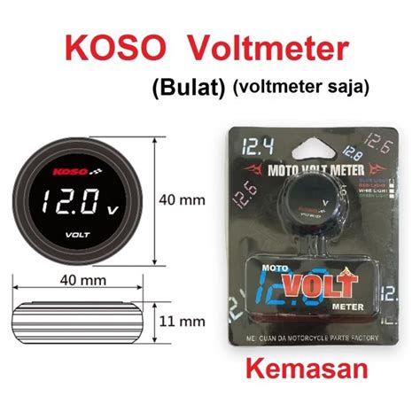 Jual Voltmeter Koso 3 In 1 USB Charger Universal SEMUA MOTOR Anti Air