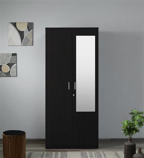 Buy Kosmo Apex Door Wardrobe In Natural Wenge Finish With Mirror At