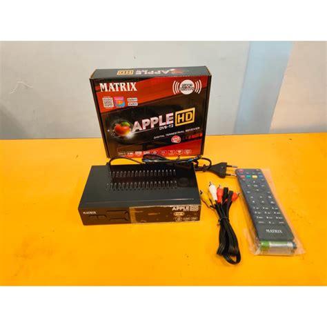 Jual Set Top Box Matrix Apple HD Merah Red DVB T2 Shopee Indonesia