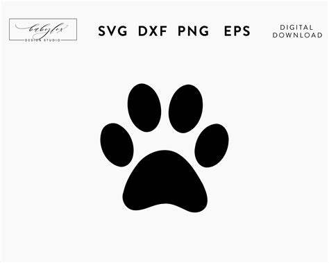 Cat Paw Svg Pawprint Svg Cutting File for Cricut and | Etsy