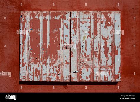 Dirty Wooden Window Shutter Detail Hi Res Stock Photography And Images