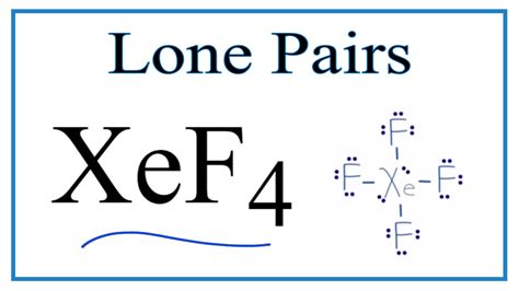 Number Of Lone Pairs And Bonding Pairs For XeF4 Xenon Tetrafluoride