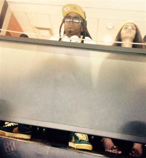 Lil Wayne Attends The Green Bay Packers Vs New Orleans Saints Nfl Game