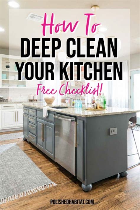 Kitchen Deep Cleaning Checklist Use This Printable Checklist The Next