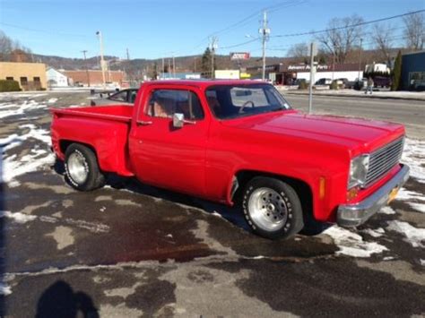 Sell New 1977 Chevy C 10 Copped Top Pick Up Short Bed Stepside 2wd C10