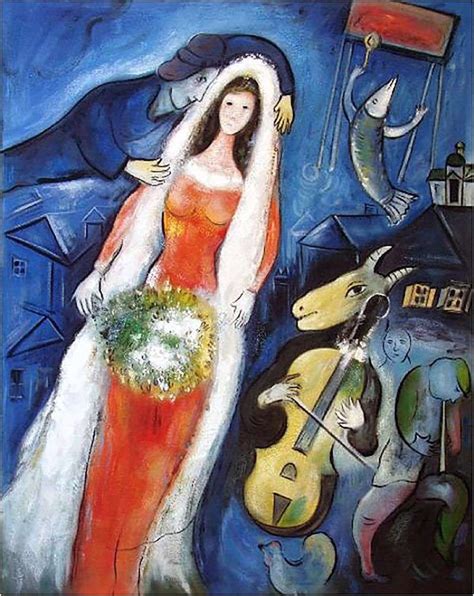 The Bride By Marc Chagall ️ Chagall Mark