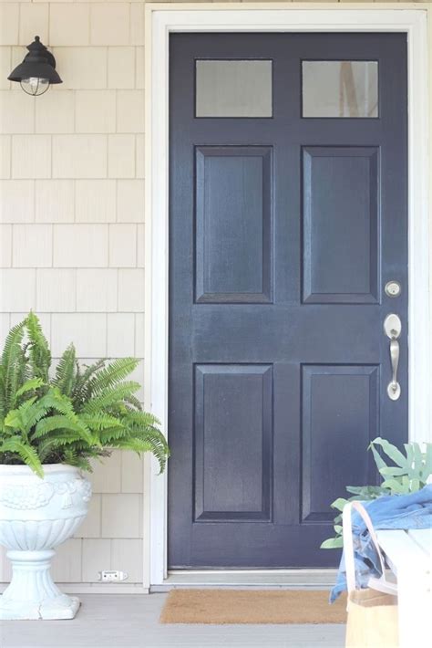 Sherwin Williams Sw 9179 Anchors Aweigh Painted Front Doors Exterior