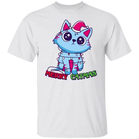 Gravycatman Merch Christmas Cat Tee - Spoias