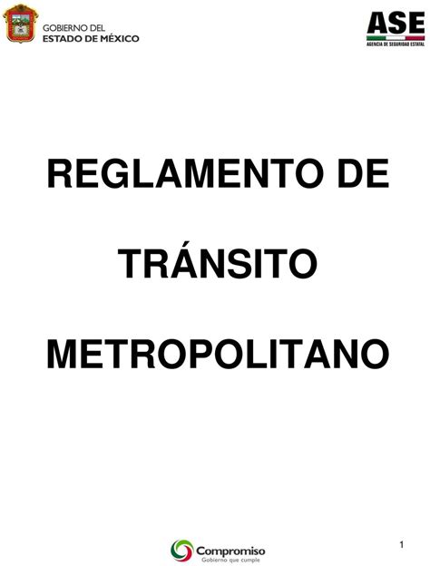 Reglamento De Tr Nsito Metropolitano Pdf Descargar Libre