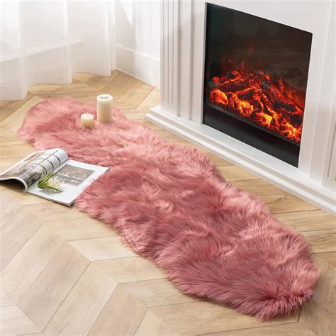 Amazon Ashler Faux Fur Rug Fluffy Shaggy Area Rug Ultra Soft X