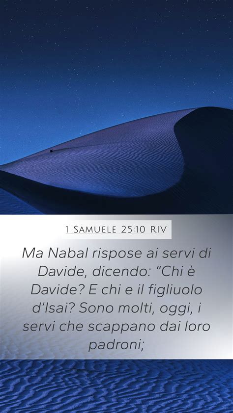 1 Samuele 25 10 RIV Mobile Phone Wallpaper Ma Nabal Rispose Ai Servi