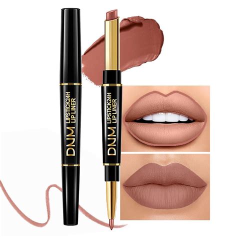 Amazon Evpct 1Pcs Nude Brown Matte Lip Liner And Lipstick Set Kit