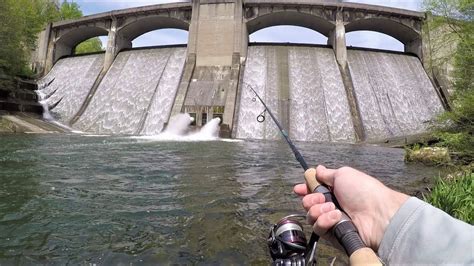 Fishing Below GIANT Spillway LOADED With Fish YouTube