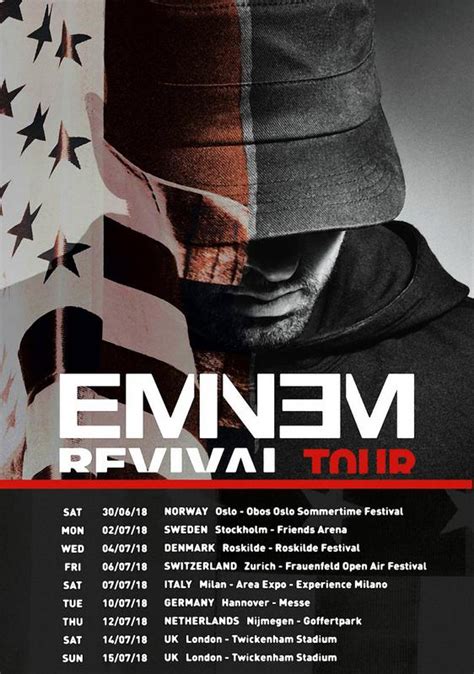 EMINEM Revival 2018 Tour Poster