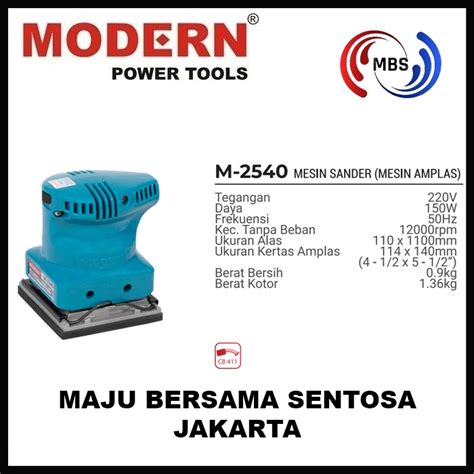 Jual MBS MODERN M 2540 Mesin Amplas Kayu Finishing Electric Sander