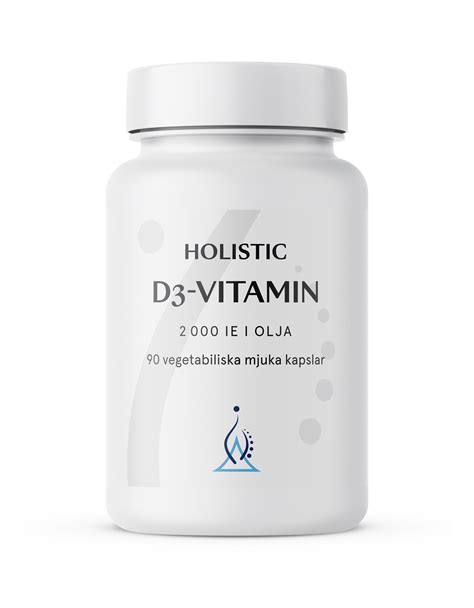 Köp Holistic D3 Vitamin 2000ie I Olja 90 Vegetabiliska Kapsl Apohem