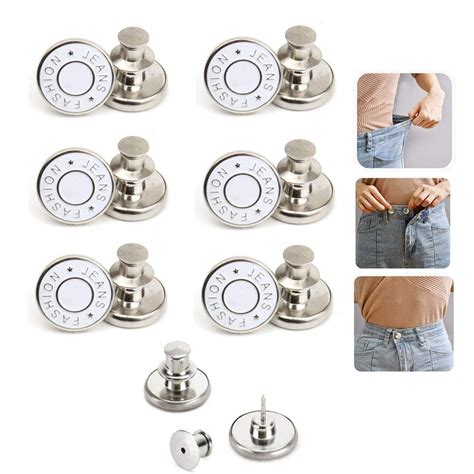 Pcs Perfect Fit Instant Button Instant Buttons Jean Replacement