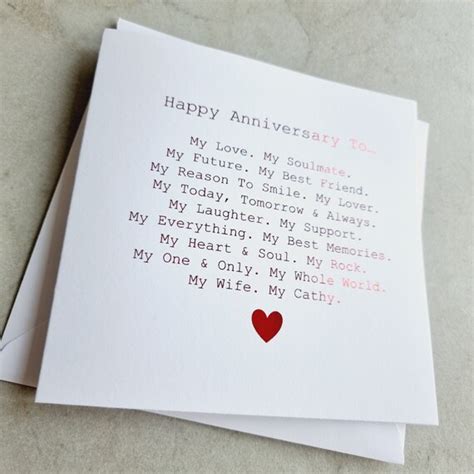 Christmas Cards Poem Card for Wife 1st Anniversary Anniversary Card for ...